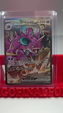 Pokemon TCG Team Rockets Nidoking EX Holo Card 233/182 Destined Rivals SIR NM - Image 2