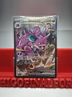 Pokemon TCG Team Rockets Nidoking EX Holo Card 233/182 Destined Rivals SIR NM - Image 3