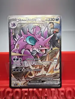 Pokemon TCG Team Rockets Nidoking EX Holo Card 233/182 Destined Rivals SIR NM - Image 4