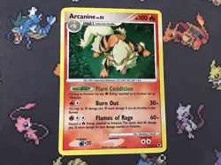 Pokemon TCG Arcanine 1/111 Rising Rivals Holo Card Pokemon Card - Image 1