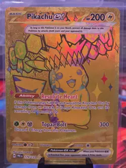 Pokemon TCG Pikachu EX Hyper Rare Card 179/131 Prismatic Evolutions - Image 1