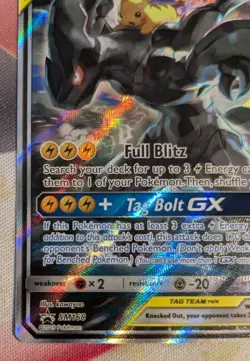 Pikachu & Zekrom GX - SM168 - Pokemon Sun & Moon Promo Ultra Rare Card NM - Image 2