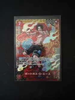 One Piece Card Portgas.D.Ace SR-SPC OP02-013 Japanese Two Legends Parallel - Image 1