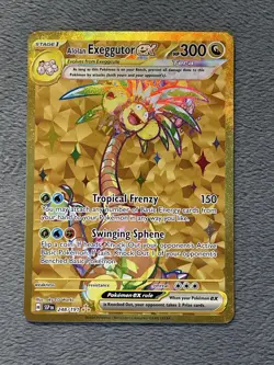 Alolan Exeggutor ex 248/191 Full Art Gold Secret Rare Pokemon Card Surging Spark - Image 1