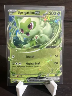 Pokemon TCG Sprigatito EX 087 Black Star Promo Card (NM Condition) - Image 1