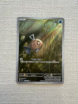 Pokemon TCG Feebas Holo Illustration Rare Card 198/191SV08 Surging Sparks NM - Image 1