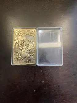 1999 Burger King Pokemon Charizard Nintendo 23K Gold Plated Trading Card - Image 1