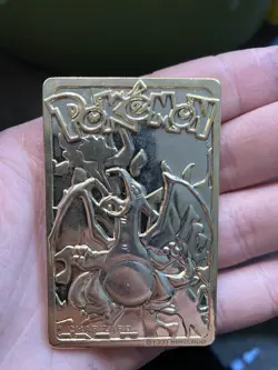 1999 Burger King Pokemon Charizard Nintendo 23K Gold Plated Trading Card - Image 2