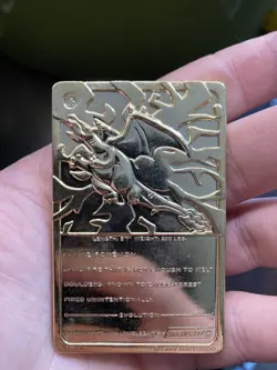 1999 Burger King Pokemon Charizard Nintendo 23K Gold Plated Trading Card - Image 3