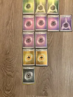 Pokemon Scarlet and Violet Holo Energy Cards. Lot of 38. Near Mint. - Image 2