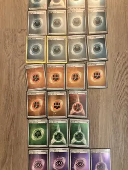 Pokemon Scarlet and Violet Holo Energy Cards. Lot of 38. Near Mint. - Image 3