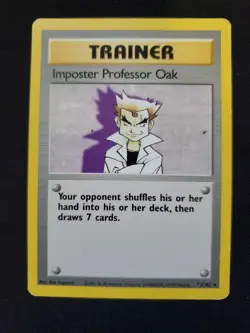Imposter Professor Oak - 73/102 - Pokemon Base Set Unlimited Rare Card WOTC DMG - Image 1
