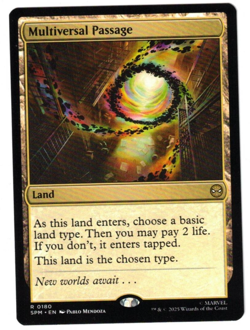 MTG MULTIVERSAL PASSAGE MARVEL'S SPIDER-MAN RARE LAND NM BASIC STANDARD COLOR - Image 1