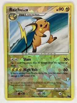 Raichu LP 3/17 POP Series 9 Pokemon TCG Reverse Holo - Image 1