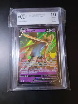 Pokemon TCG Zacian V 016/025 Celebrations BCCG 10 Mint or Better Graded Card - Image 1