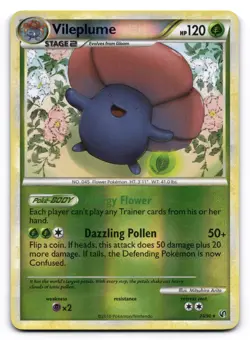 Vileplume LP Undaunted 24/90 Pokemon TCG Reverse Holo - Image 1