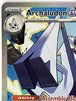 Archaludon ex NM SIR 241/191 Sv08: Surging Sparks Pokemon TCG Holo - Image 3