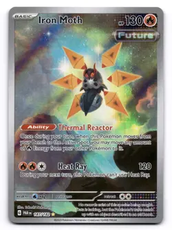 Iron Moth NM IR 187/182 SV04: Paradox Rift Pokemon TCG Holo - Image 1
