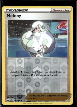 Pokemon Melony 146/198 Chilling Reign Reverse Holo Uncommon 4 Card Lot - Image 1