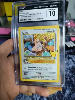Pokemon CGC Pristine 10 Cleffa 20/111 Celebrations Classic Collection Low Pop - Image 1