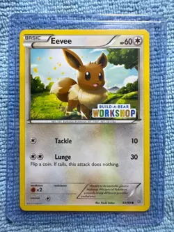 LP - Eevee 63/98 Build a Bear Workshop Stamped Exclusive Pokemon TCG 2015 Promo - Image 1