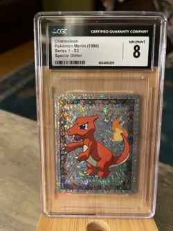 1999 Merlin Pokemon Charmeleon Series 1 Special Glitter #S3 CGC NM/MINT 8 - Image 1