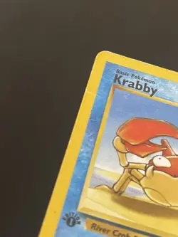 Krabby 51/62 1st Edition Fossil Pokemon TCG WotC Vintage HP - Image 4