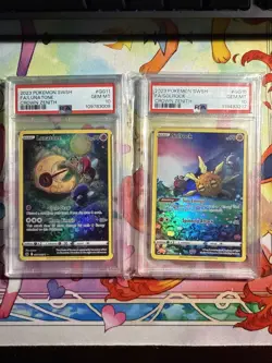 2023 Pokemon SWSH FA/Lunatone GG11 PSA 10 & F/A Solrock GG15 PSA 10 Crown Zenith - Image 1