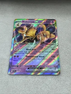 Alakazam ex Error No Star Pattern Pokemon BLACK STAR Promo 050 Holo - Image 1