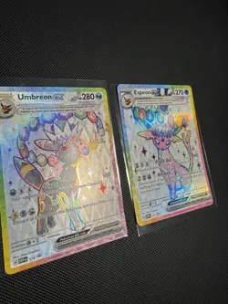 Pokemon Umbreon and Espeon Black Star Promo SVP175 SVP176 Figure Collection NM/M - Image 2