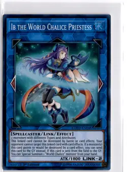 Ib the World Chalice Priestess 1st Edition Super Rare Code of the Duelist LP - Image 1