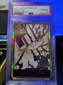 DON!! Card (Shanks) (Gold) - Premium Booster -The Best- Vol. 2 Japanese - Image 1