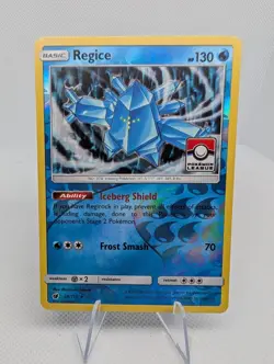 Pokemon Regice 28/111 - League Promo Holo - SM Crimson Invasion Tcg Card - NM - Image 1
