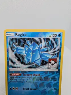Pokemon Regice 28/111 - League Promo Holo - SM Crimson Invasion Tcg Card - NM - Image 2