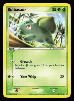 Bulbasaur 46/100 Common EX Crystal Guardians Pokemon Card - Image 1