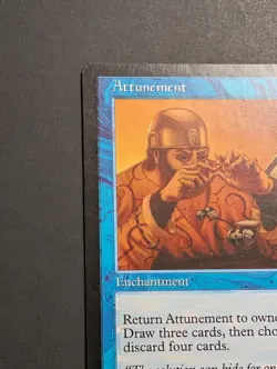 MTG Card - 1x Attunement - Urza's Saga - NM - Vintage Blue - Magic the Gathering - Image 3