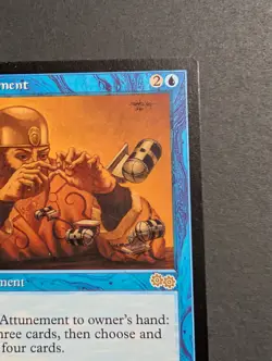 MTG Card - 1x Attunement - Urza's Saga - NM - Vintage Blue - Magic the Gathering - Image 4