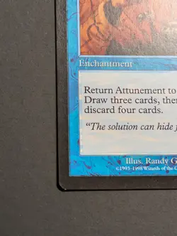 MTG Card - 1x Attunement - Urza's Saga - NM - Vintage Blue - Magic the Gathering - Image 5