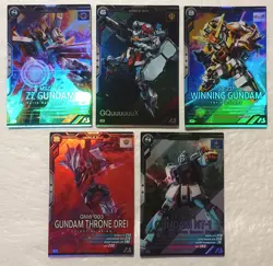 Lot of 5 Japanese Mobile Suit Gundam Arsenal Base Master Rare Card set - Image 1