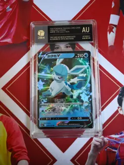 Pokemon S-Chinese Tarding Card cs4aC #034 RR Glaceon V - Image 1