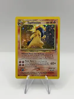 Typhlosion Holo Neo Genesis 17/111 Pokemon Card SWIRL - Image 1