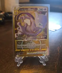 Pokemon Go TCG Mewtwo VSTAR Gold Secret Rare Card #086/078 - Image 2
