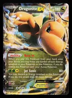 Dragonite EX 74/111 Ultra Rare XY Furious Fists Pokemon Card - Image 1