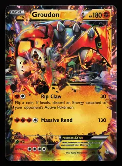 Groudon EX 85/160 Ultra Rare XY Primal Clash Pokemon Card - Image 1