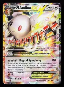 M Audino EX 85/124 Ultra Rare XY Fates Collide Pokemon Card - Image 1
