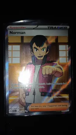 Norman 237/182 Paradox Rift Full Art Trainer Ultra Rare Pokemon TCG Card NM/MINT - Image 1