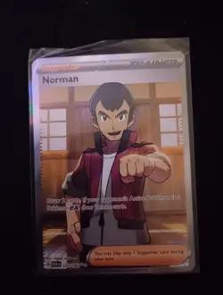 Norman 237/182 Paradox Rift Full Art Trainer Ultra Rare Pokemon TCG Card NM/MINT - Image 2
