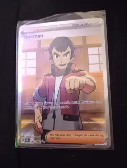 Norman 237/182 Paradox Rift Full Art Trainer Ultra Rare Pokemon TCG Card NM/MINT - Image 5