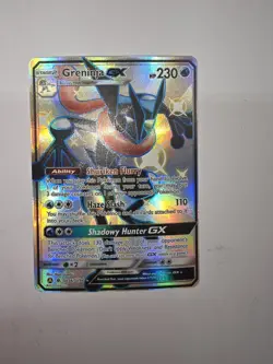Pokemon TCG Greninja GX Full Art Shiny Holo Rare Card SV56/SV94 NM Condition - Image 1