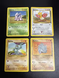 Pokemon TCG Vintage 4 Card Lot Base Set + Jungle - Image 1
